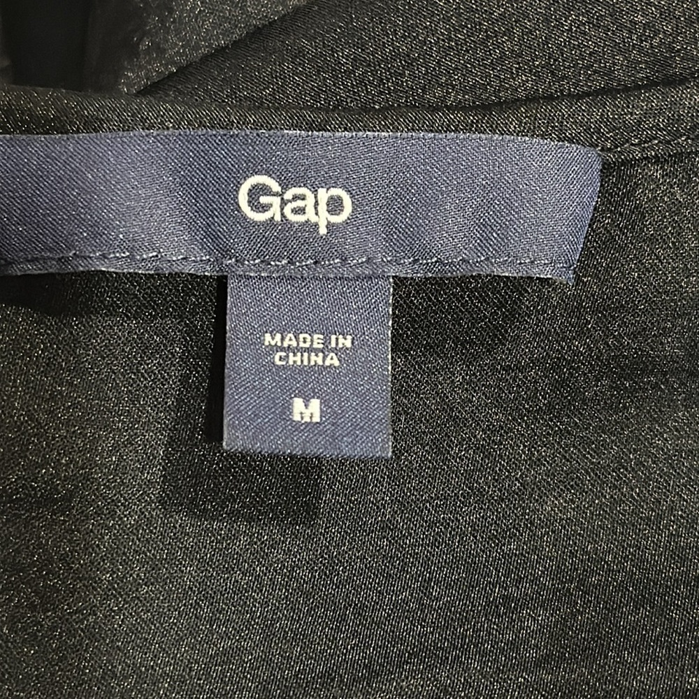 Gap Sleeveless Ruffle Button Down Blouse Size M -… - image 4